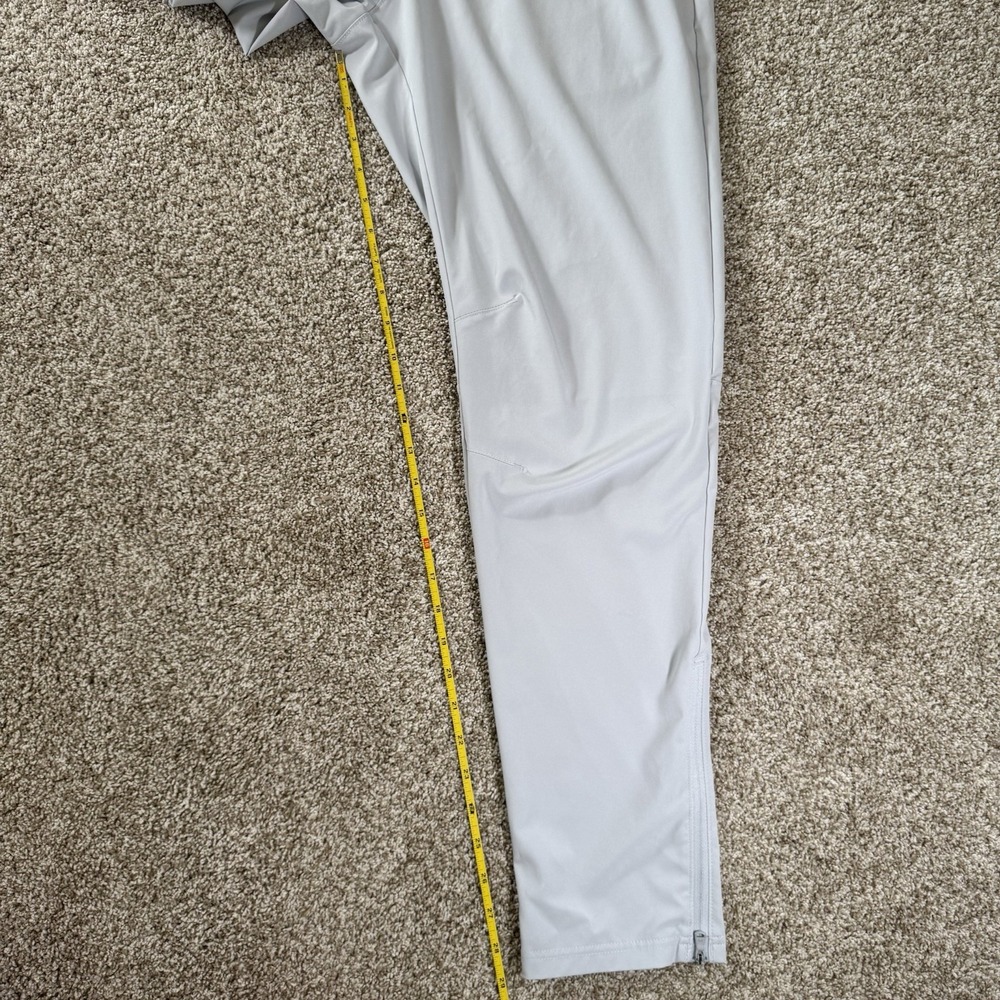 Under Armour Mens Size M‎ Squad Warm Up Zip Ankle Feather Grey Pant - Picture 9 of 16